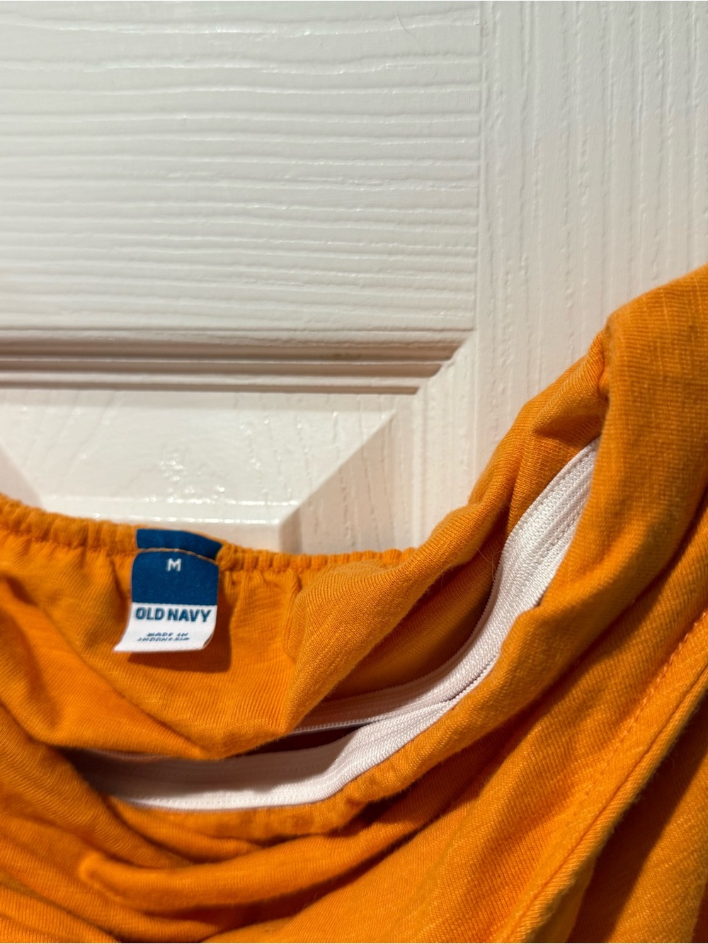 Old Navy Orange Halter Midi Dress with Ring Detail - Picture 3 of 3